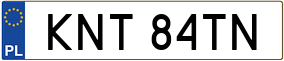Trailer License Plate